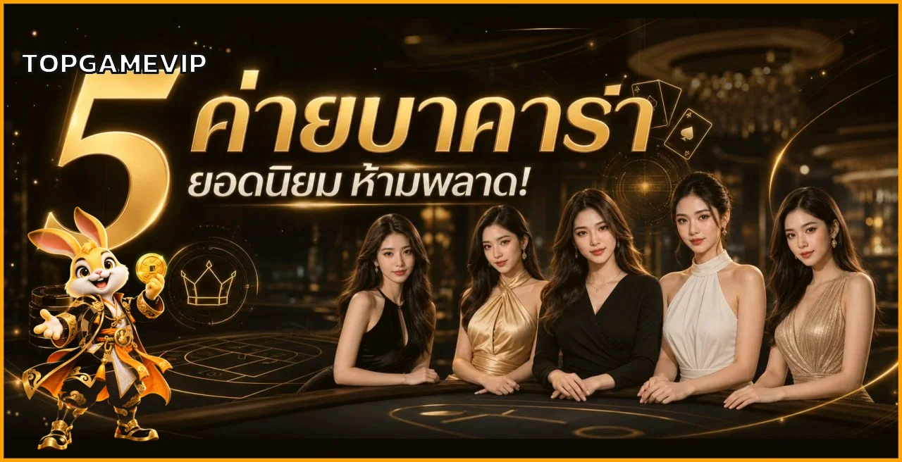 บาคาร่าออนไลน์ TOPGAMEVIP รวมโต๊ะยอดนิยมและมาสคอตเกม